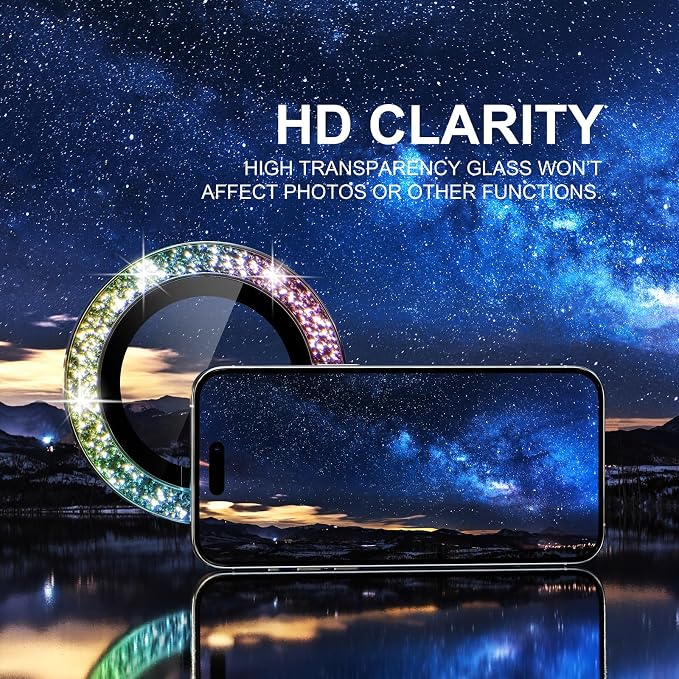 Choiche Compatible for iPhone 15 Pro/iPhone 15 Pro Max Camera Lens Protector - Image 5