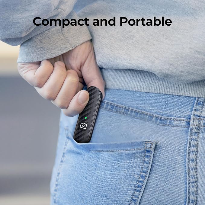ATUMTEK Bluetooth Remote Shutter, Carbon Fiber Design, Rechargeable Camera - Image 8
