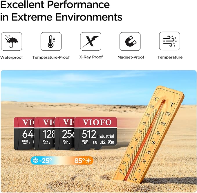 VIOFO 128GB Industrial Grade High Endurance microSDXC Card - Image 5