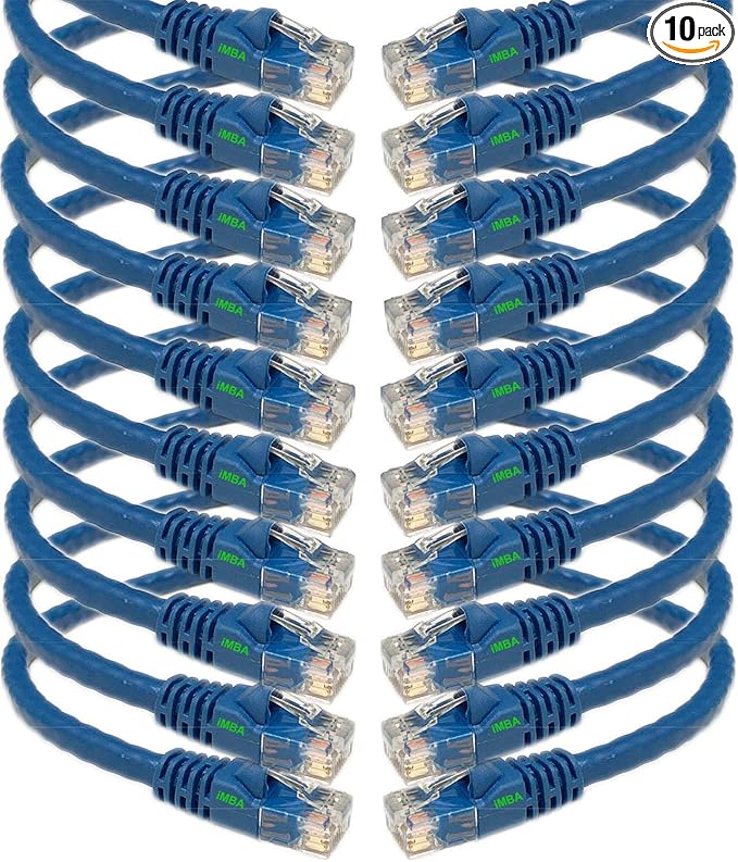 iMBAPrice 7' Cat5e Network Ethernet Patch Cable, 10 Pack by iMBAPrice