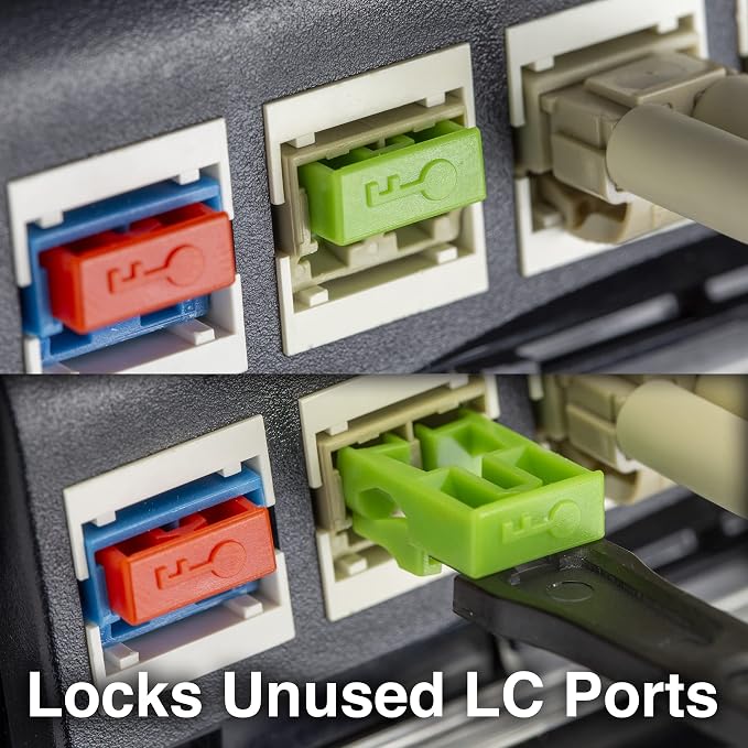 NTW NL-LCPBK50-GN Net-Lock Locking LC Port/Dust Blocker - Image 2
