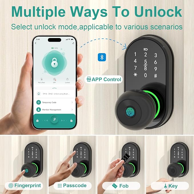 Smart Door Lock Keyless Entry Door Lock - Image 3