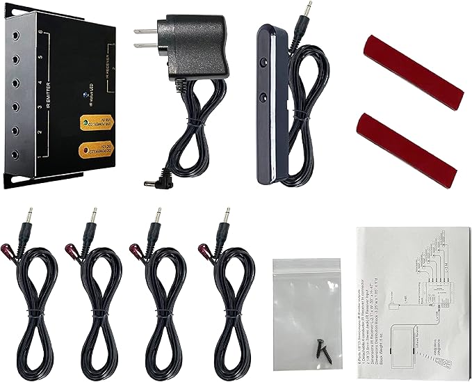 ENSIGEAR IR Repeater Kit, ir Repeater System，IR Remote Control Extender .Supports up to 100 feet， Dual Sensors Receiver