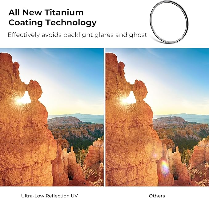 K&F CONCEPT 95mm Ultra-Low Reflectivity MCUV Lens Protection Filter 28 - Image 3