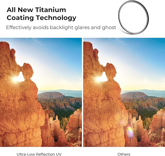 K&F CONCEPT 52mm Ultra-Low Reflectivity MCUV Lens Protection Filter 28 - Image 3