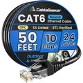Cat 6 Ethernet Cable 50 ft, Indoor&Outdoor, High Speed 10Gbps 24AWG Pure Copper by CableGeeker