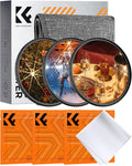 K&F CONCEPT 49mm Star Filters Kit 4 Points 6 Points 8 Points Cross Screen by KFCONCEPT