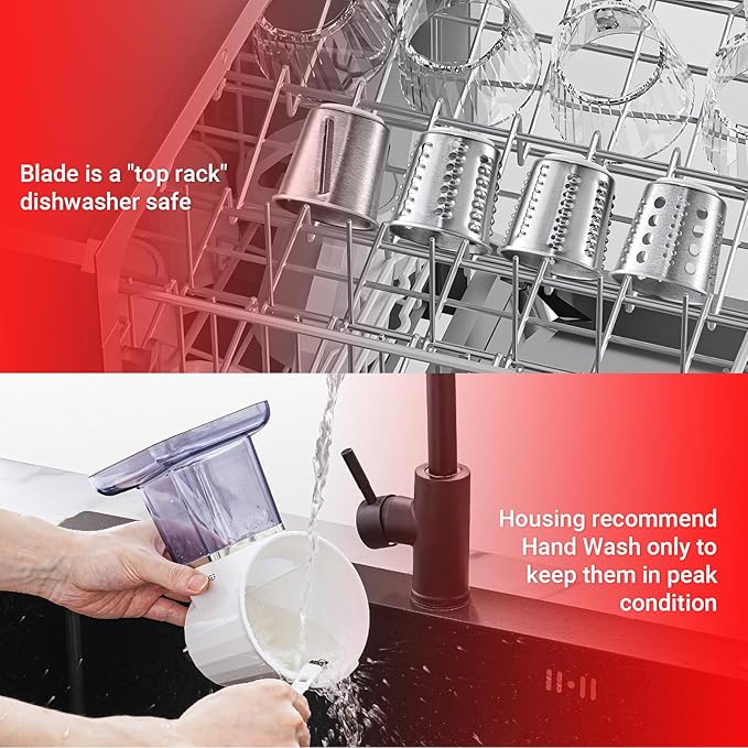 Slicer & Shredder Attachment for Kitchen Aid Stand Mixers, with 2.8IN Large Feed Chute, Oversized Cheese Grater Accessories with 4 Food Grade Blades, 304 Stainsless Steel, Dishwasher Safe