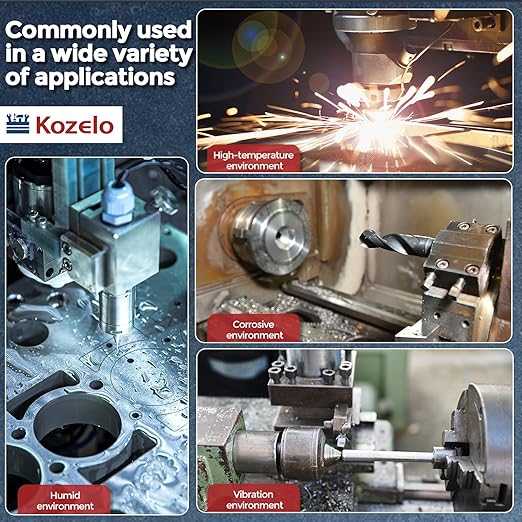 Kozelo 6pcs Socket Head Cap Screws - [M3-0.5 x 90mm] 304 Stainless Steel Allen Socket Drive for Electrical Motor 3D Printing Fan Engine Replacement Use, Silver