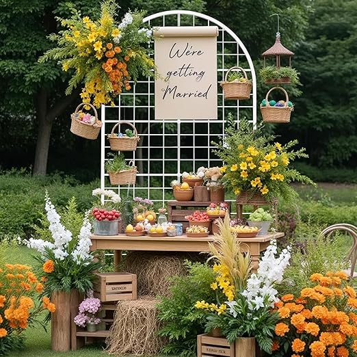 VGMiu Grid Wall Panel 1PCS Display Stand 2.6' x 5.8' FT White Grid Wall Panels Movable Retail Display Racks Floorstanding Gridwall Heavy Duty with Wheel for Art Craft Photo Displays Fair Trade Show