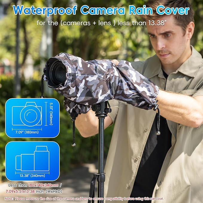 Camera Rain Cover Sleeve Gear Camo - Image 2