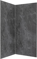 Palisade 78in x 36in x 36in Waterproof Vinyl Corner Shower Surround Kit with Accessories in Urban Quarry