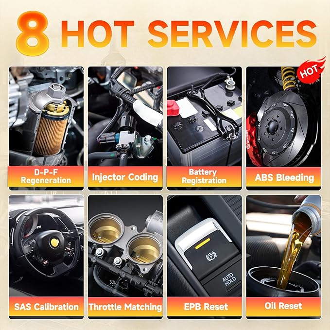 2026 FOXWELL NT624 Elite OBD2 Scanner, All System with 8 Resets ABS Bleeding/SAS/Oil/TPS/EPB/BRT/Injector/D-P-F Resets Battery Test Upgrade of NT614 Elite Car Code Reader Scan Tool for All Cars