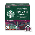 Starbucks K-Cup Coffee Pods, Dark Roast Hot or Iced Coffee, French Roast, 32 Keurig Pods