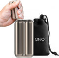 ONO Roller - Handheld Fidget Toy for Adults | Help Relieve Stress, Anxiety, Tension | Promotes Focus, Clarity | Compact, Portable Design (Natural, Full Size - Titanium)
