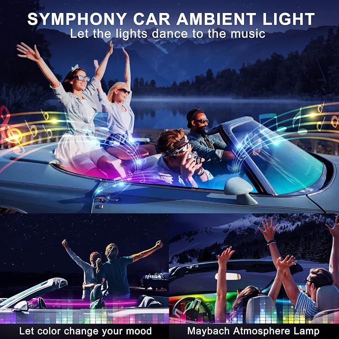 Dreamcolor Acrylic Interior Car LED Strip Light - Image 8