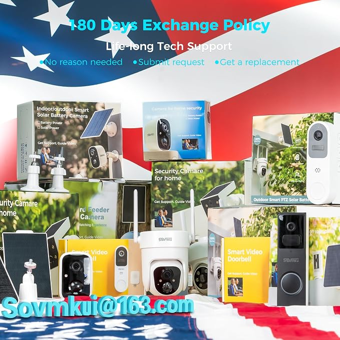 Vicohome QB 2K AI Solar Security Camera Wireless Outdoor, Battery Powered Cam - Image 4