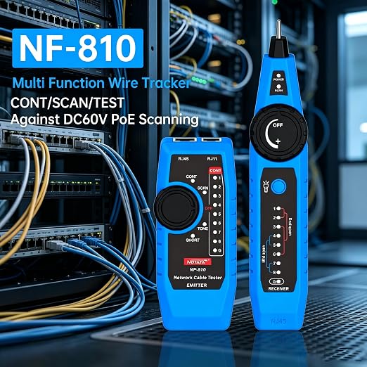 NOYAFA NF-810 Multifunctional Network Cable Tester, Ethernet LAN Network Wire - Image 2