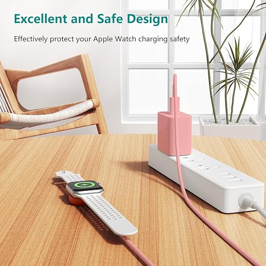 Upgraded Apple Watch Charger, Magnetic Fast Charger, USB C Charger Block Plug - Image 2