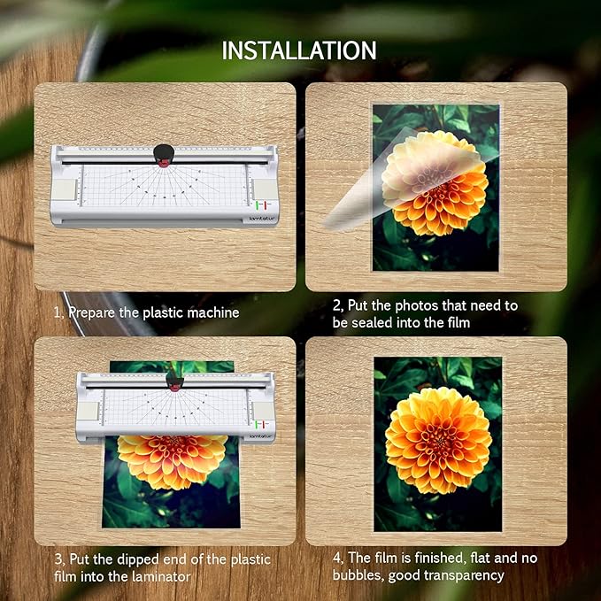 Lamtetur Thermal Laminating Pouches 9"x11.5" Inches, Holds 8.5 x 11 Inch Sheets,5mil 100Pack Hot Laminate Films, Clear Laminator Papers, Letter Size Lamination Sheets (5MIL 100PK)