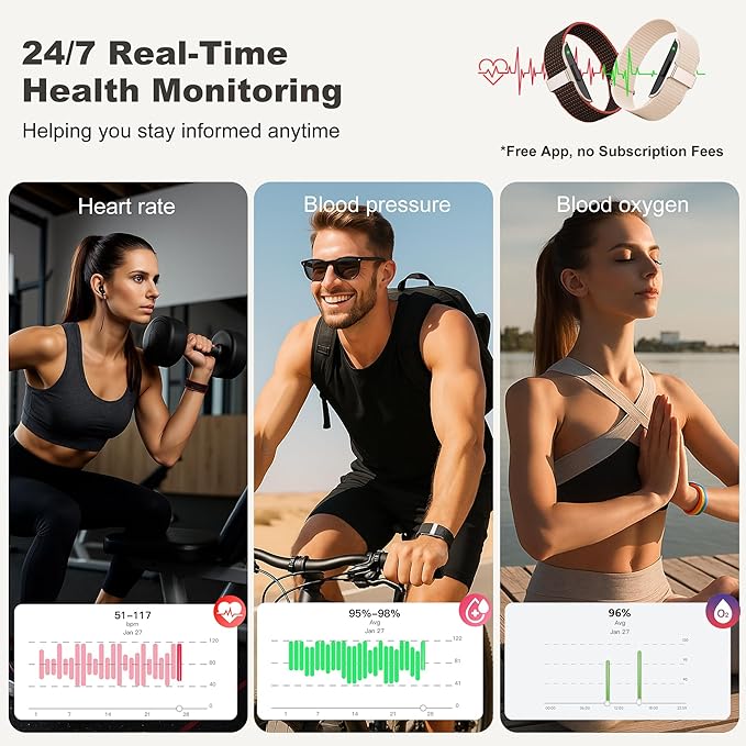 SEEKZERO Sleep Tracker, Activity & Fitness Trackers | Health Smart Bracelet 24/7 Heart Rate | Step & Calorie Counter | IP68 Waterproof Activity Tracker, Valentine’s Day Gifts for Family & Friends