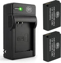 BM Premium 2-Pack of LP-E12 Batteries and Charger by BMPremium