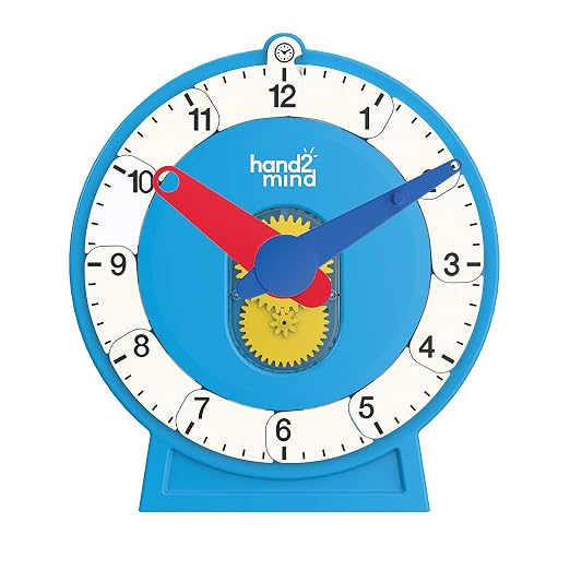 hand2mind Advanced NumberLine Clock Class Set, Learn to Tell Time, Analog Clock - Image 9