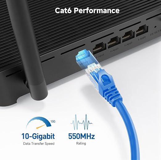 Cable Matters 10Gbps Snagless Cat 6 Ethernet Cable - 7ft - Image 3