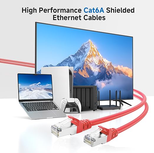 Cable Matters 10Gbps Snagless Shielded Cat 6A Ethernet Cable - 50ft - Image 2