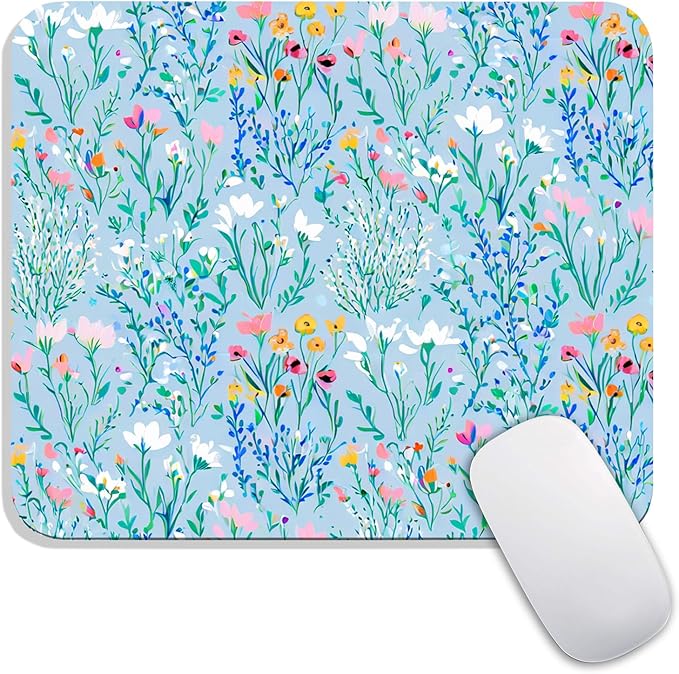 Armanza Square Mouse Pad Plants,Personalized Premium-Textured Custom Mouse Mat Design,Washable Mousepad Lycra Cloth,Non-Slip Rubber Base Computer Mouse Pads for Wireless Mouse