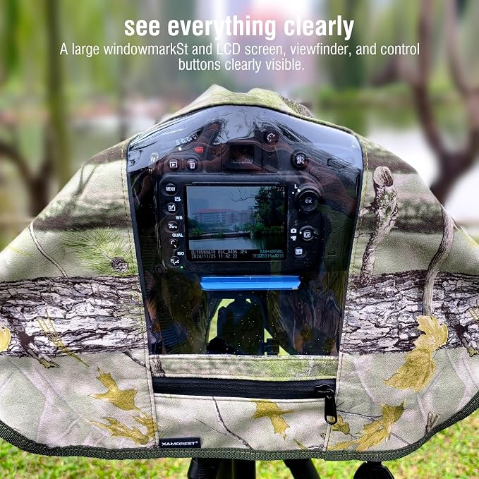Camera Rain Cover with Openable Viewing Window & Strap Mountable Design - Image 2
