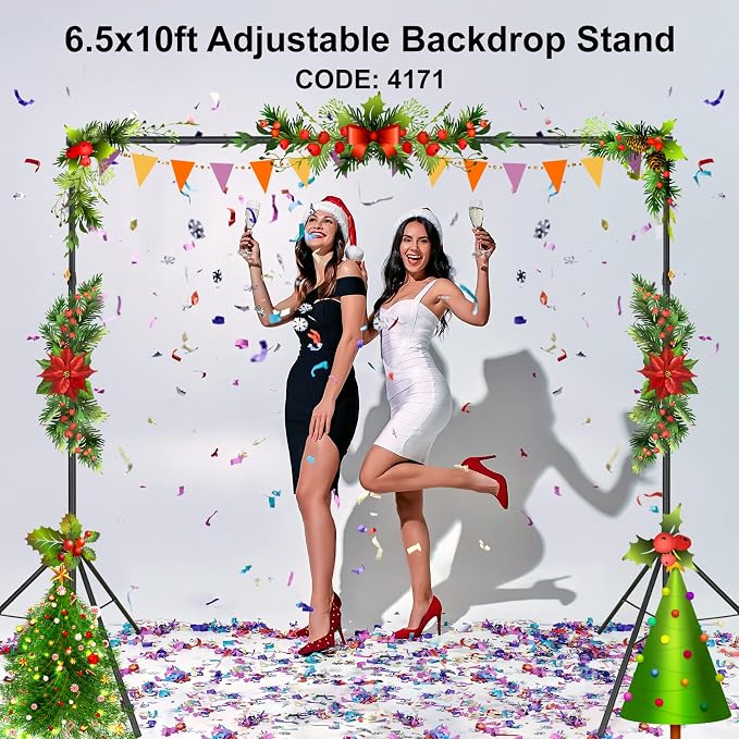 LINCO Lincostore Backdrop Support Stand Kit 10x6.5ft Adjustable Photography - Image 2