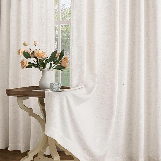 Memory Trained Pinch Pleated Curtains 105 Inches Long, Viral Linen Pinch Pleat - Image 10