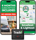 Tracki Mini GPS Tracker, 6-Month Subscription Included – Universal Compact 4G by Tracki