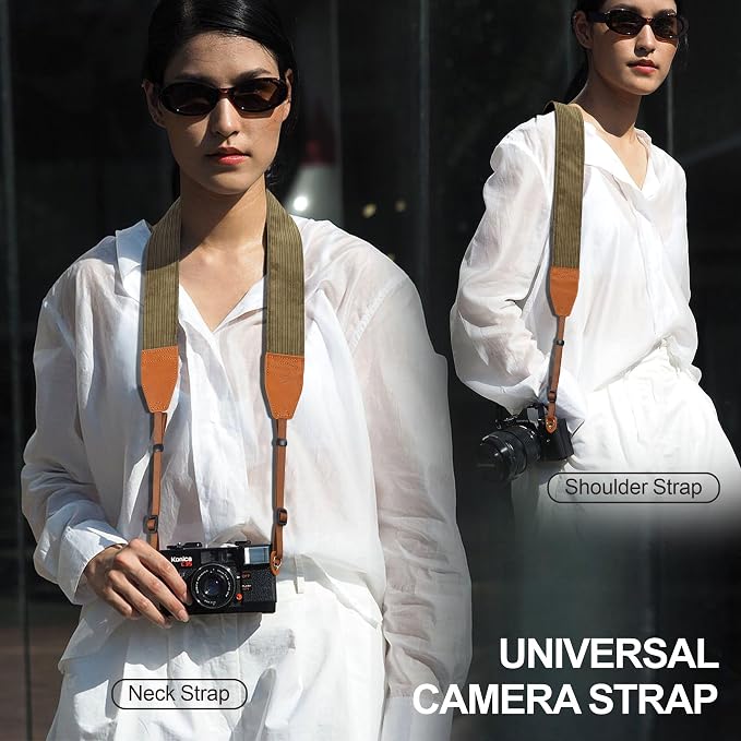 Padwa Lifestyle Olive Green Corduroy Camera Strap - Image 2