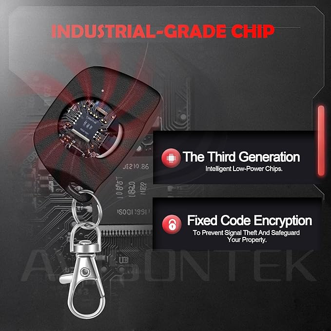 2 for Multi-Code 3089 3060 3070 MultiCode 308911 Linear MCS308911, 10 Dip Switch Gate Opener Remote 300MHZ, Multi Code Garage Door Opener【10-Year-Warranty】