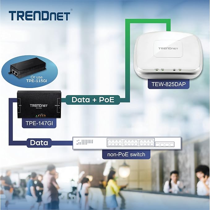 TRENDnet AC1750 Dual Band PoE Access Point, TEW-825DAP, 1300Mbps WiFi-AC+ - Image 5