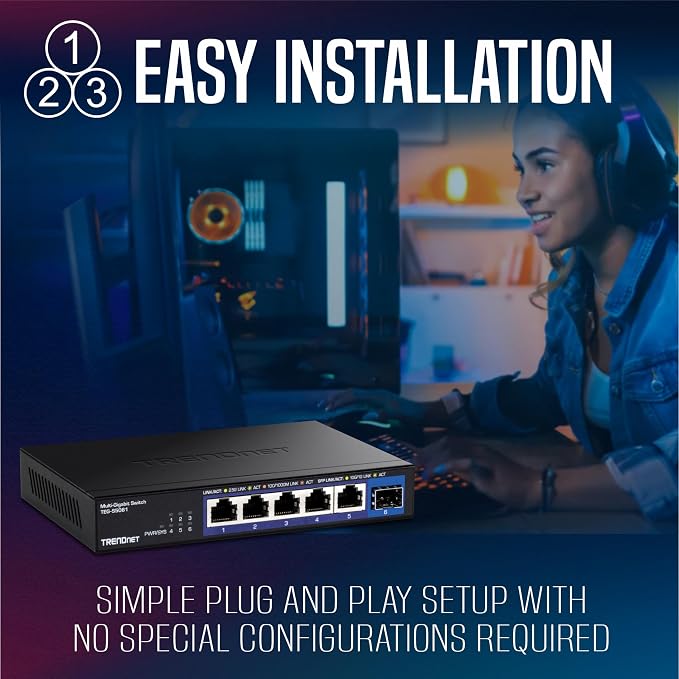 TRENDnet 6-Port Unmanaged 2.5G Switch - Image 3