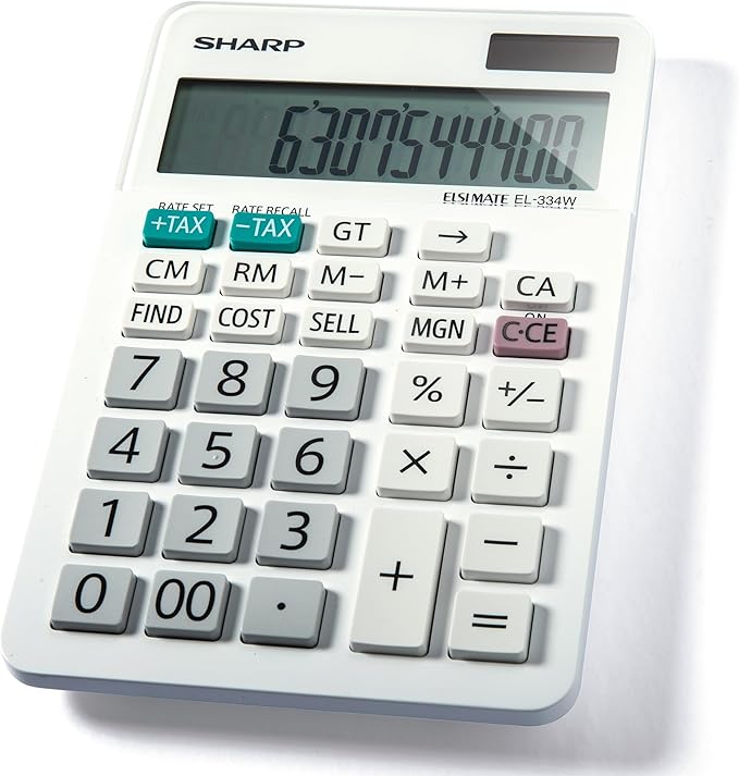 Sharp EL-334WB Business Calculator by SharpCalculators