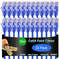Cat6a Slim Ethernet Patch Cable 7 ft, Cat6a Patch Cable by Lysymixs