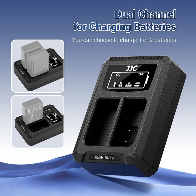 JJC BLH-1 Battery Charger USB Dual Slot - Image 3