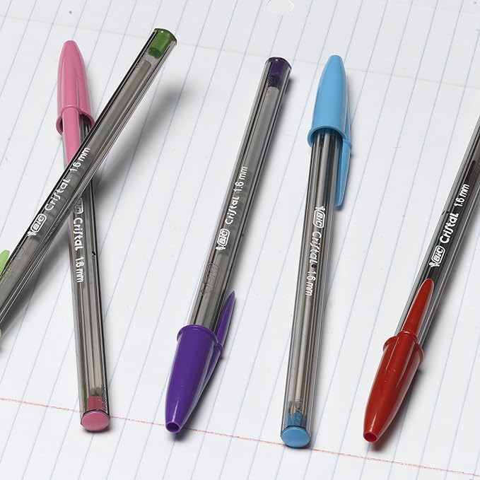 BIC Cristal Xtra Bold Ballpoint Pens, Bold Point, School Supplies - Image 5