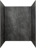 Palisade 78in x 60in x 30in Waterproof Vinyl Shower Surround Kit with Accessories in Urban Quarry