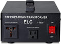 ELC T Series 1500+ Watt Voltage Converter Transformer - Step Up/Down - 110v to 220v / 220v to 110v Power Converter - Circuit Breaker Protection, CE Certified [3-Years Warranty]