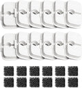 PETLIBRO Cat Water Fountain Filter Replacement, 12 Packs Pet Fountain Filter & Sponges for Dockstream WF106/WF116/WF105/WF115/WF005/WF305, Half Year Set Easy-Swap PETLIBRO Cat Water Dispenser Filter