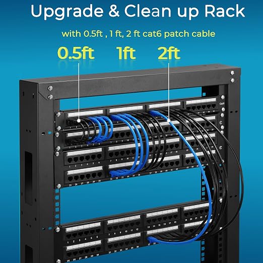 Rapink Patch Cables Cat6 3ft, Ethernet Patch Cable 10G Support, Cat 6 Patch - Image 5
