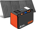 Takki Solar Generator 250W Portable Power Station with 40W Solar Panels 222Wh Pure Sine Wave Camping Lithium Battery Power Pack with AC 110V Outlet for Camping CPAP Home Use Emergency Outdoor
