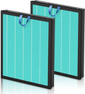 PETOX Vital 200S Smoke Remover Replacement Filter for LEVOIT Vital 200S and Vital 200S-P Air Purifier, True HEPA and Activated Carbon Filter, Vital 200S-RF-SR, 2 Pack, Blue