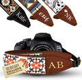 Art Tribute Personalized Camera Strap Orange Flowers by ArtTribute