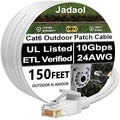 Jadaol Cat 6 Ethernet Cable 150ft, Outdoor&Indoor, Support Cat8/7 Network LAN by Jadaol